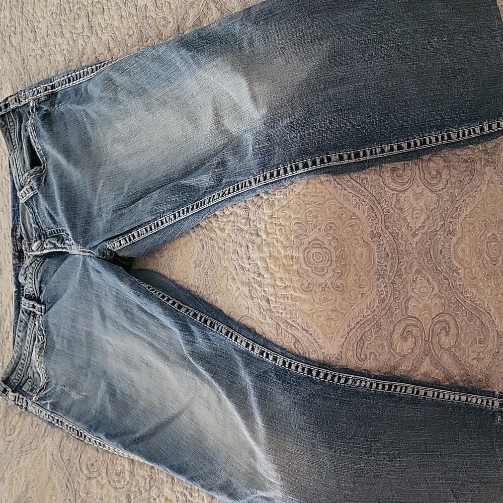 Silver Jeans Two-Tone Blue Denim